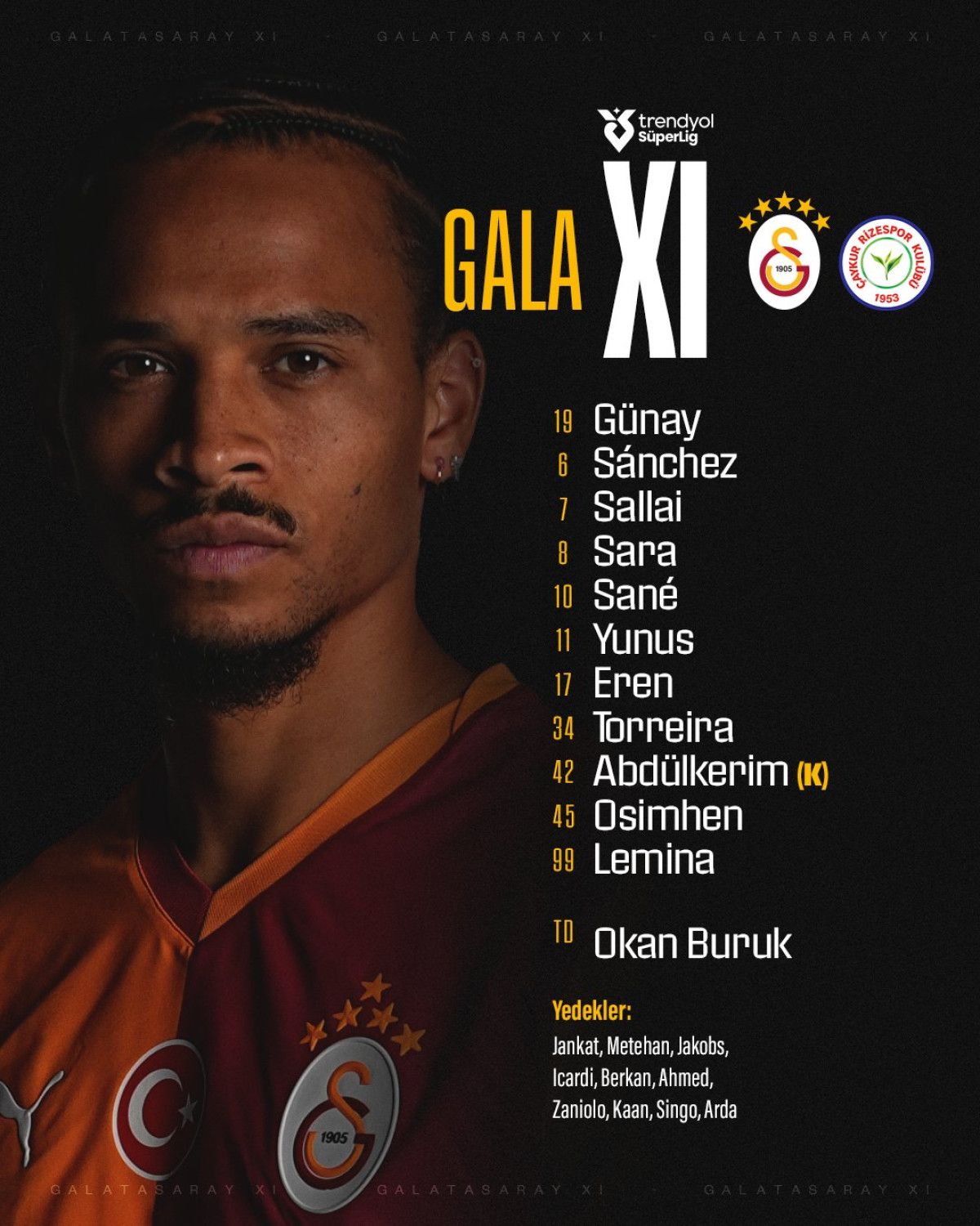 galatasaray rizespor macinin ilk 11leri 0 OrqYfBb9