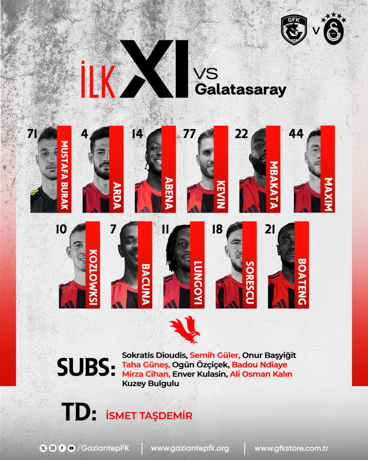 gaziantep fk galatasaray macinin ilk 11leri 0 LiFe7fGZ