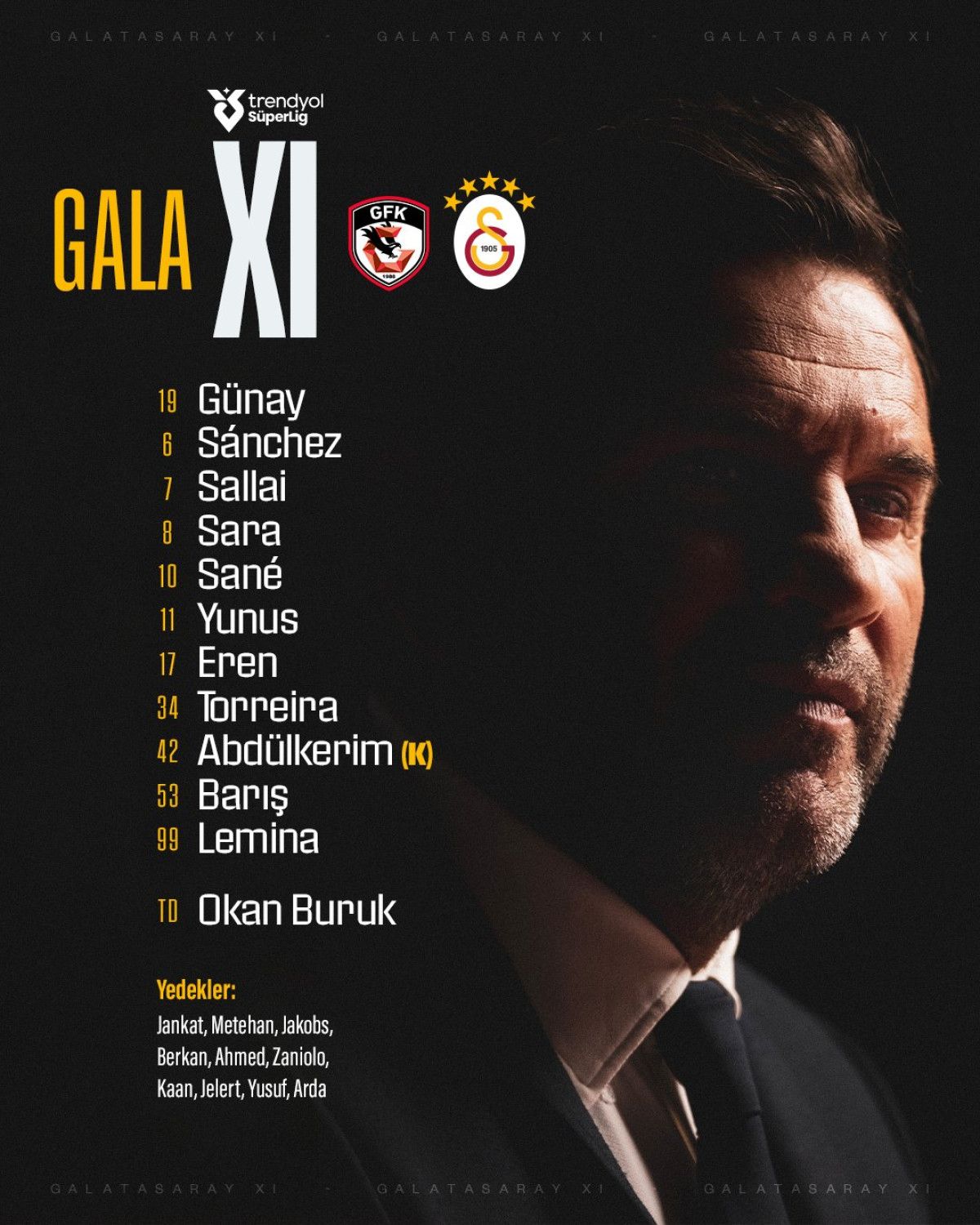 gaziantep fk galatasaray macinin ilk 11leri 1 yCHGrDYZ