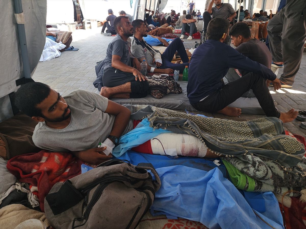 gazzede yaralilar cadirlarda tedavi ediliyor 15