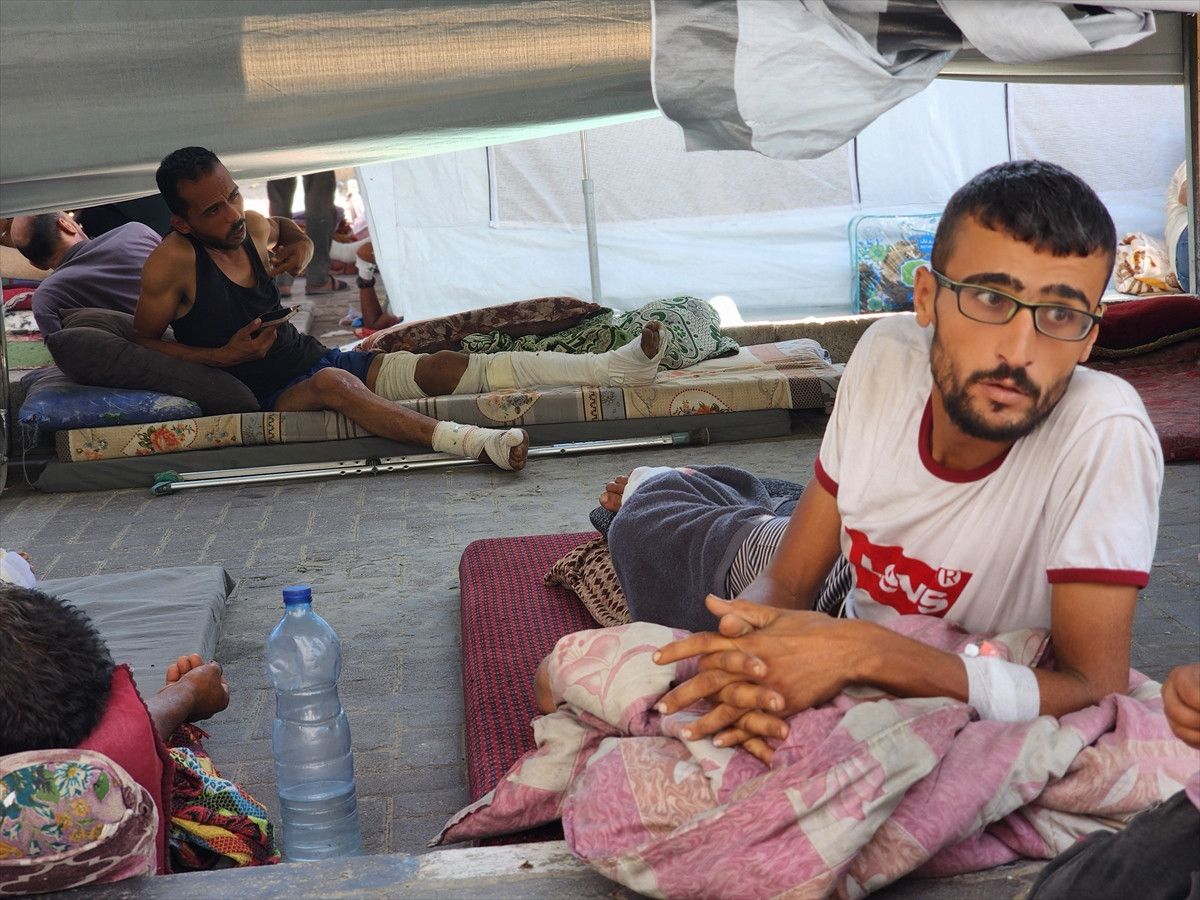 gazzede yaralilar cadirlarda tedavi ediliyor 19