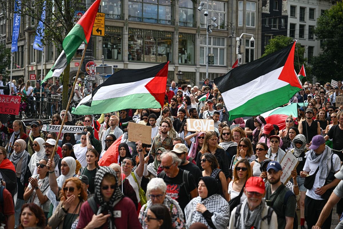 hollandadan filistine destek israilin isgalini genisletme karari protesto edildi 0