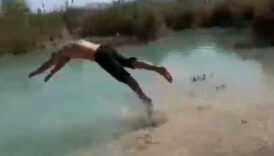 ispartada golete baliklama atlayan cocuk oldu vf2ga7DX