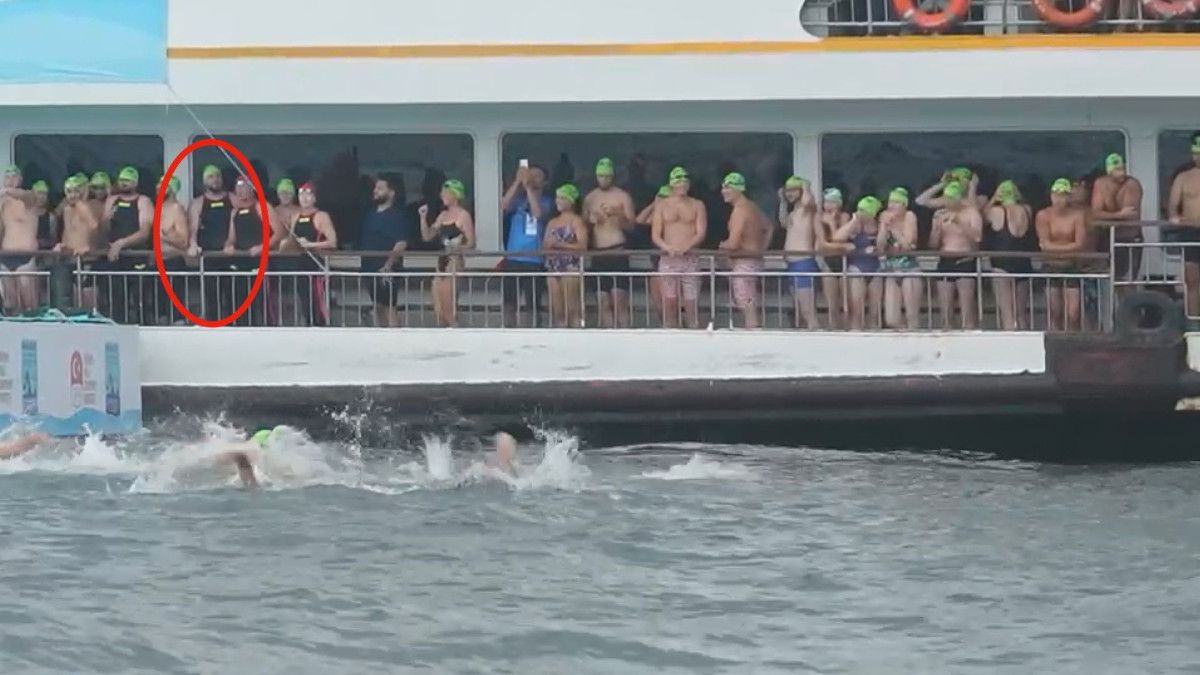 İstanbul'da kaybolan Rus yüzücünün yarış başlamadan önceki görüntüleri 4 istanbulda kaybolan rus yuzucunun yaris baslamadan onceki goruntuleri 3