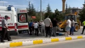 kayseride dur ihtarindan kacan motosikletli is makinesine carparak oldu ueSUzjJ1