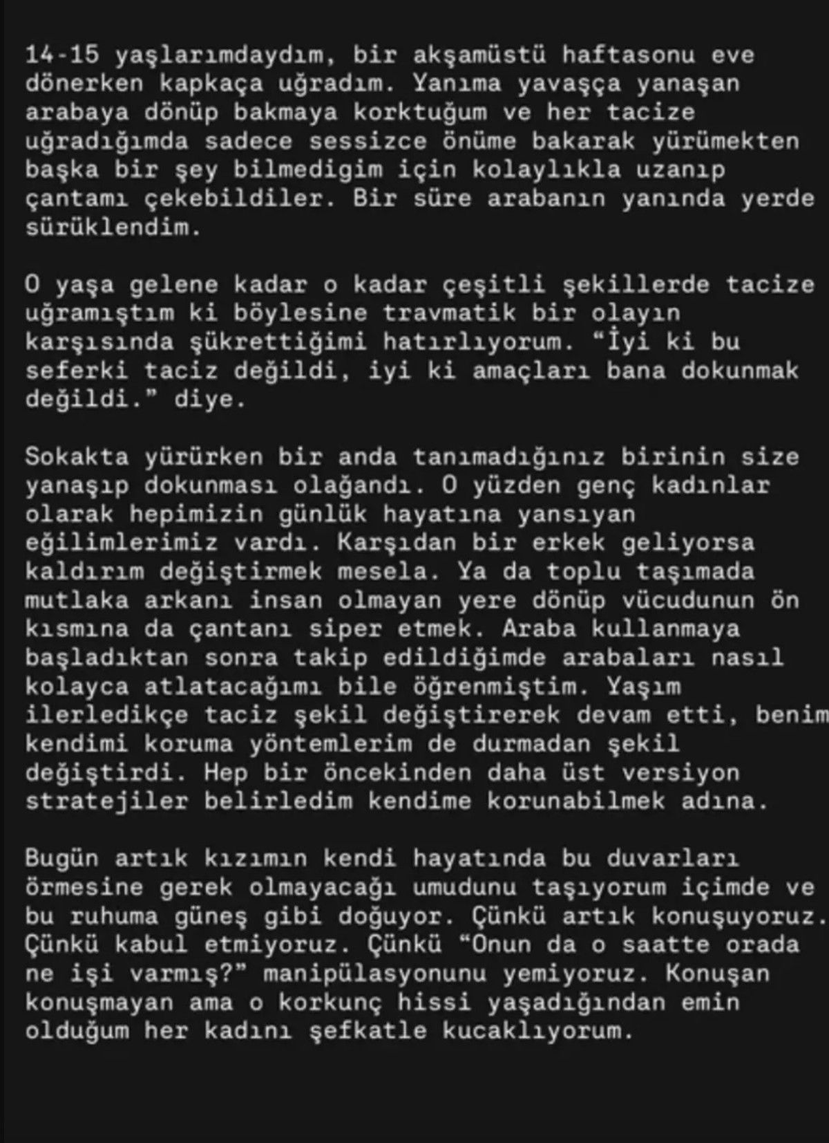 saadet isil aksoydan taciz paylasimi geldi yasadiklarini samimiyetle anlatti 0 EvsiOjTi