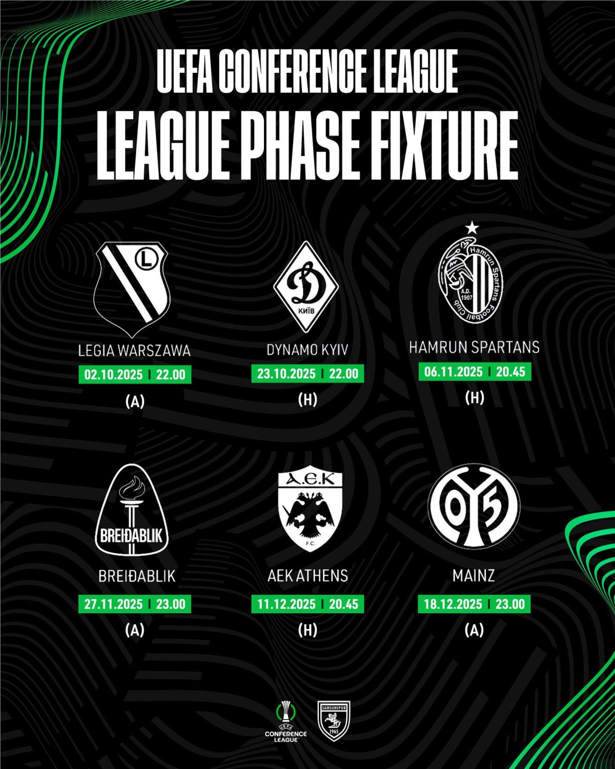 samsunsporun konferans ligi fiksturu belli oldu 0