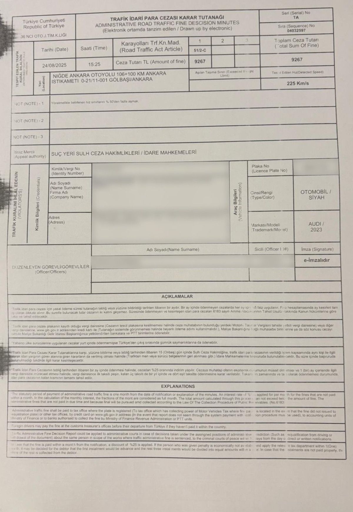 Ulaştırma ve Altyapı Bakanı Uraloğlu'na trafik cezası 2 ulastirma ve altyapi bakani uralogluna trafik cezasi 1 Uldtd4SF