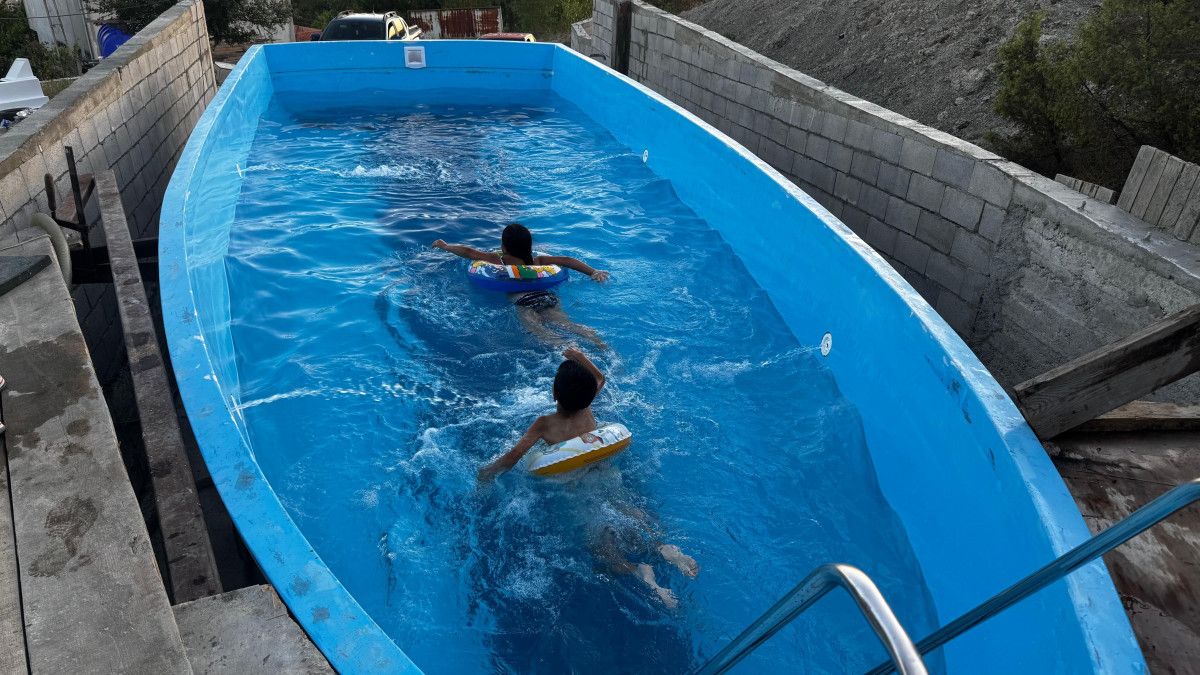 zonguldakta yat kalibini koyune tasidi bahcesine havuz yapti 0 FFPFWKqr