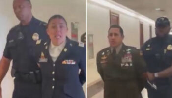 abd senatosunda emekli askerlerden gazze protestosu LQx1nqfb