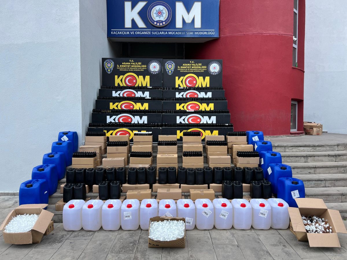 adana merkezli bes ilde 16 ton kacak etil alkol ele gecirildi 2