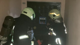 aksarayda firinda unutulan kek apartmani dumana bogdu AaLBdAkk