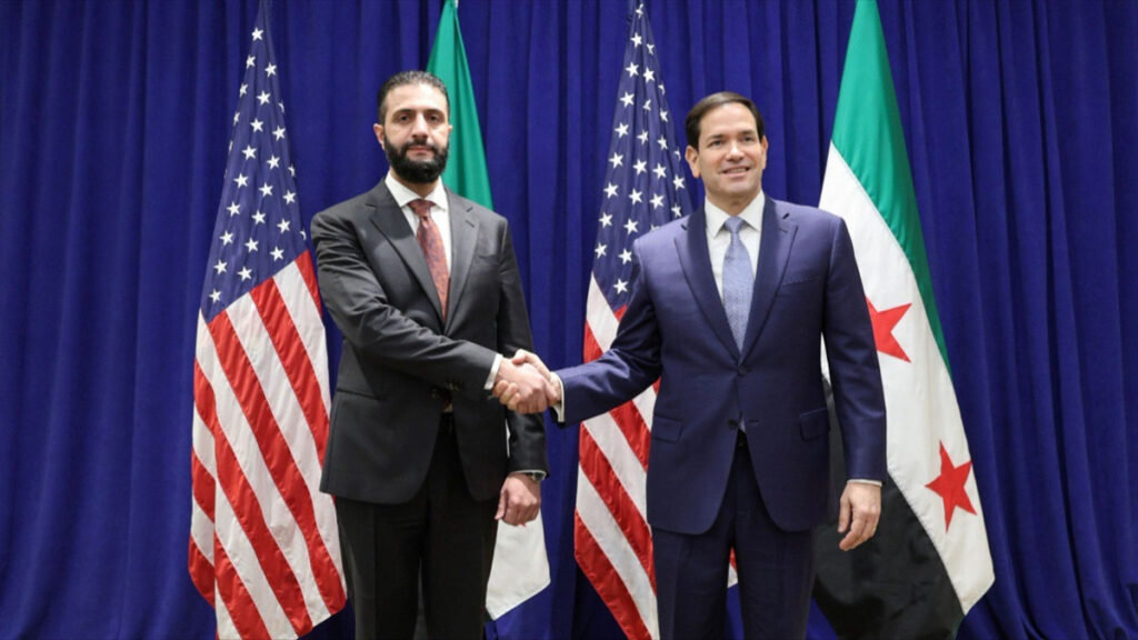 suriye devlet baskani es sara abd disisleri bakani rubio ile gorustu DkVq2msC
