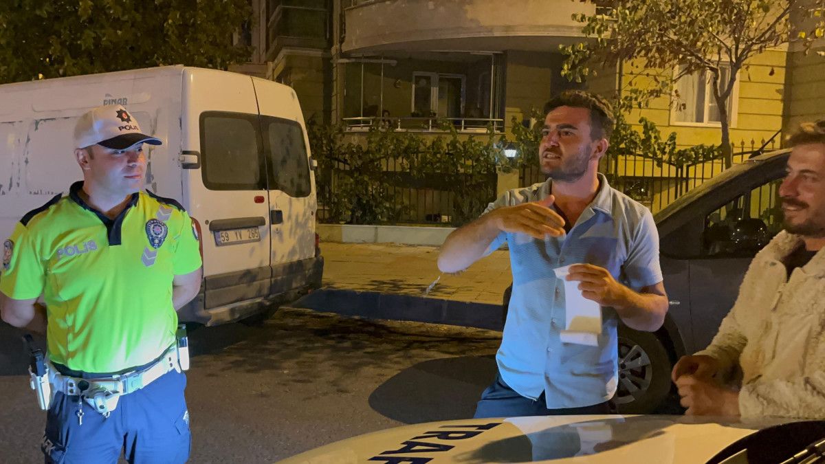 tekirdagda alkollu surucu kovalamaca sonucu yakalandi polisi tebrik etti 0 455M55s1