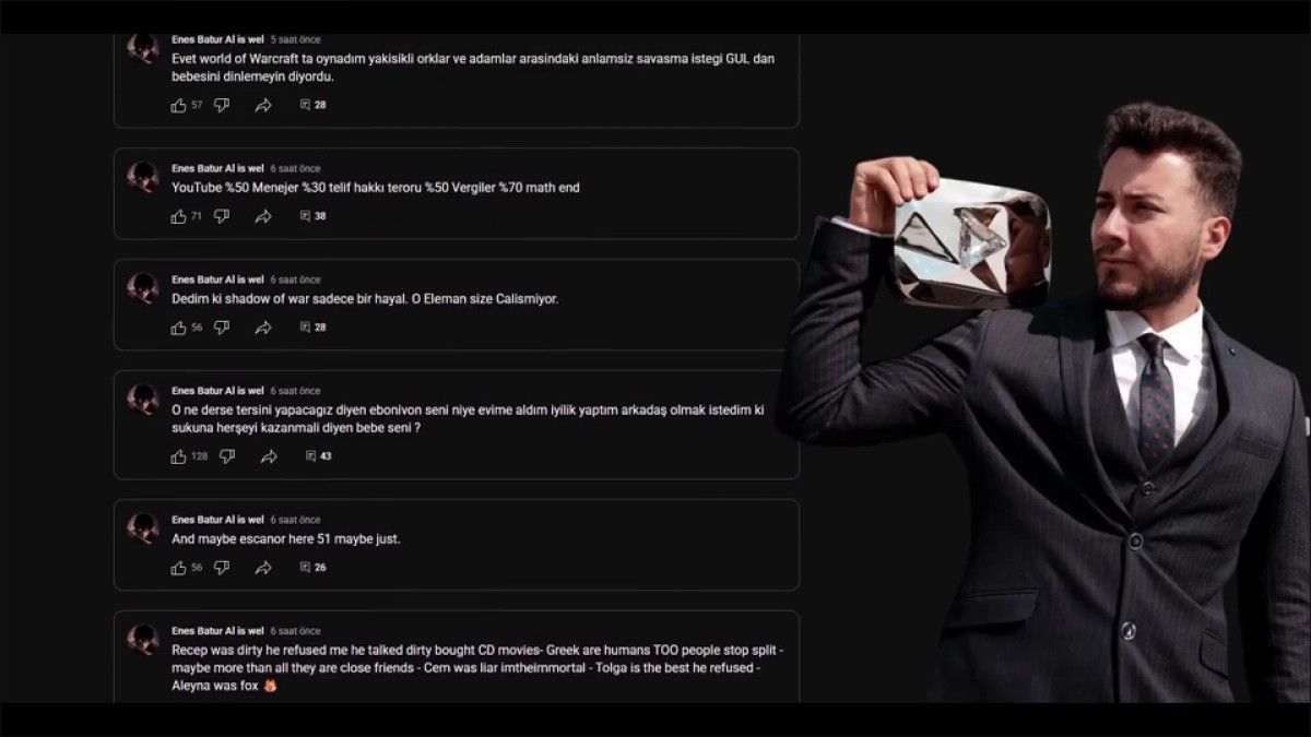 YouTuber Enes Batur'dan enteresan paylaşımlar! Takipçileri donakaldı... 3 youtuber enes baturdan enteresan paylasimlar takipcileri donakaldi 2 AkMONPVm