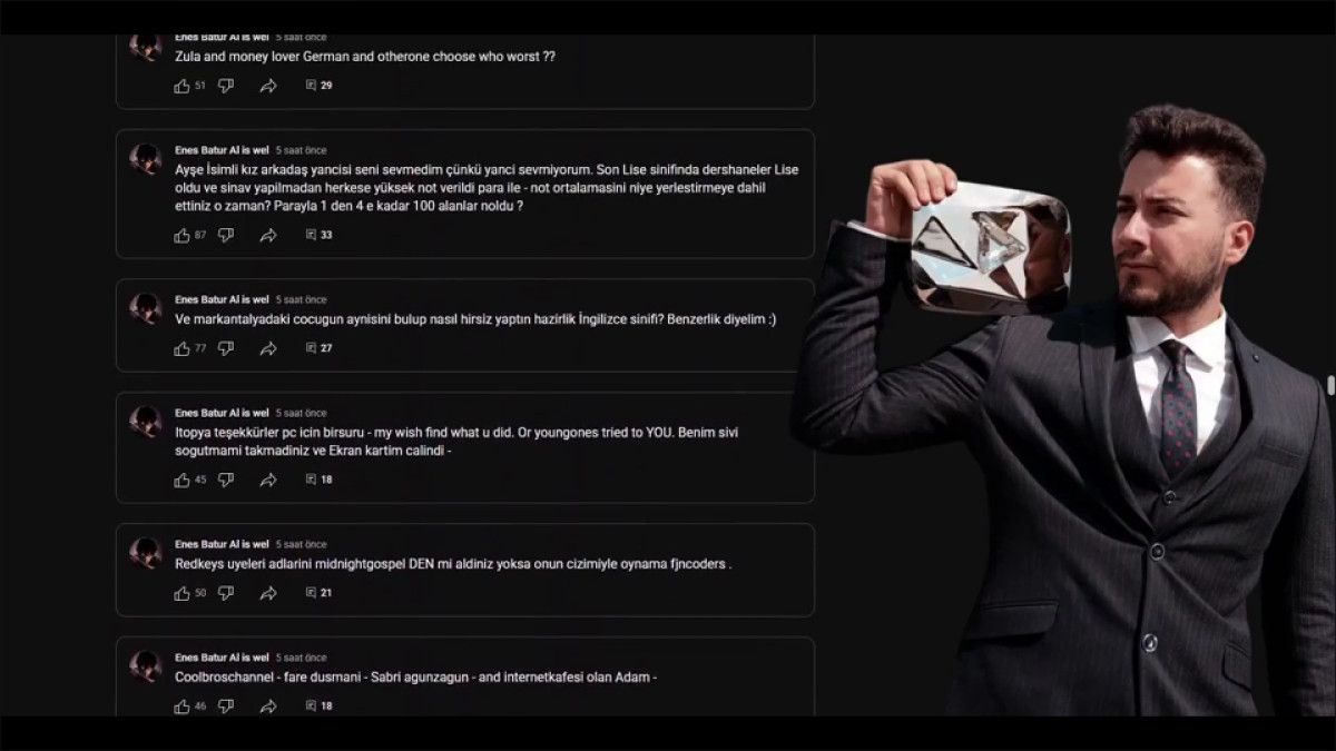 YouTuber Enes Batur'dan enteresan paylaşımlar! Takipçileri donakaldı... 4 youtuber enes baturdan enteresan paylasimlar takipcileri donakaldi 3 IIzeqQ88