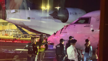 abdde laguardia havalimaninda iki yolcu ucagi carpisti JR5JeCUW