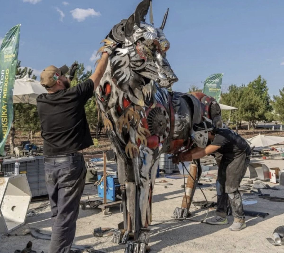 aselsandan bozkurt heykeli ziyarete acildi 0 hXwDXq54