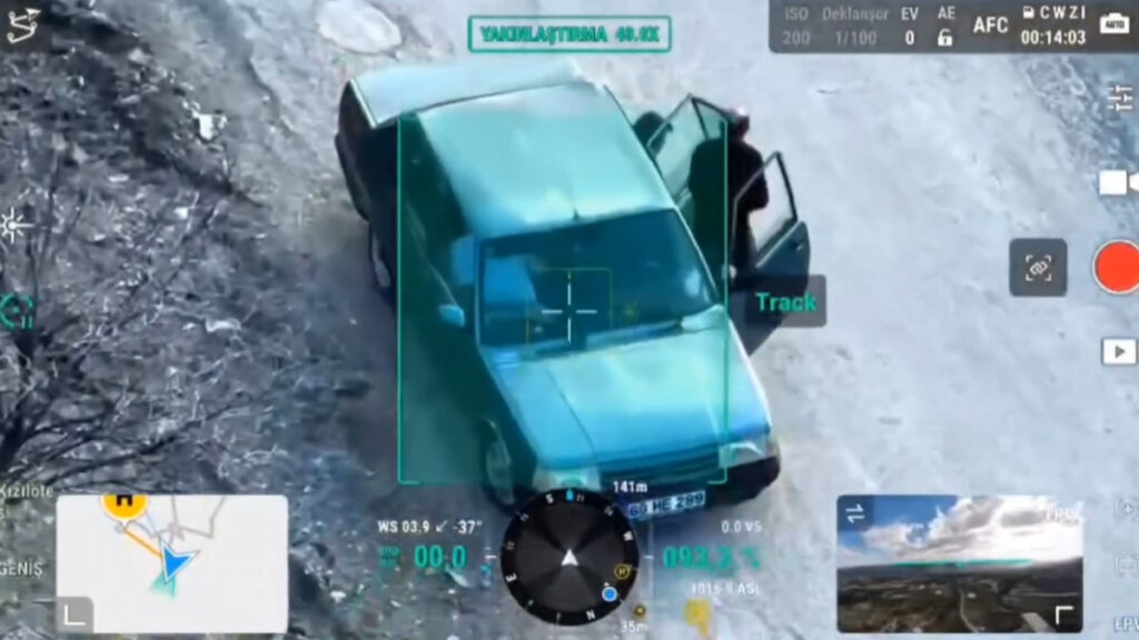 tokatta jandarma denetiminde ilginc anlar koltuk degisimi drone kamerasina yansidi kuIETXau