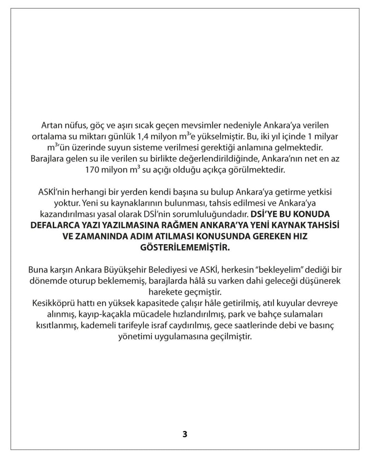 ankaradaki su kesintilerine belediyeden aciklama 0