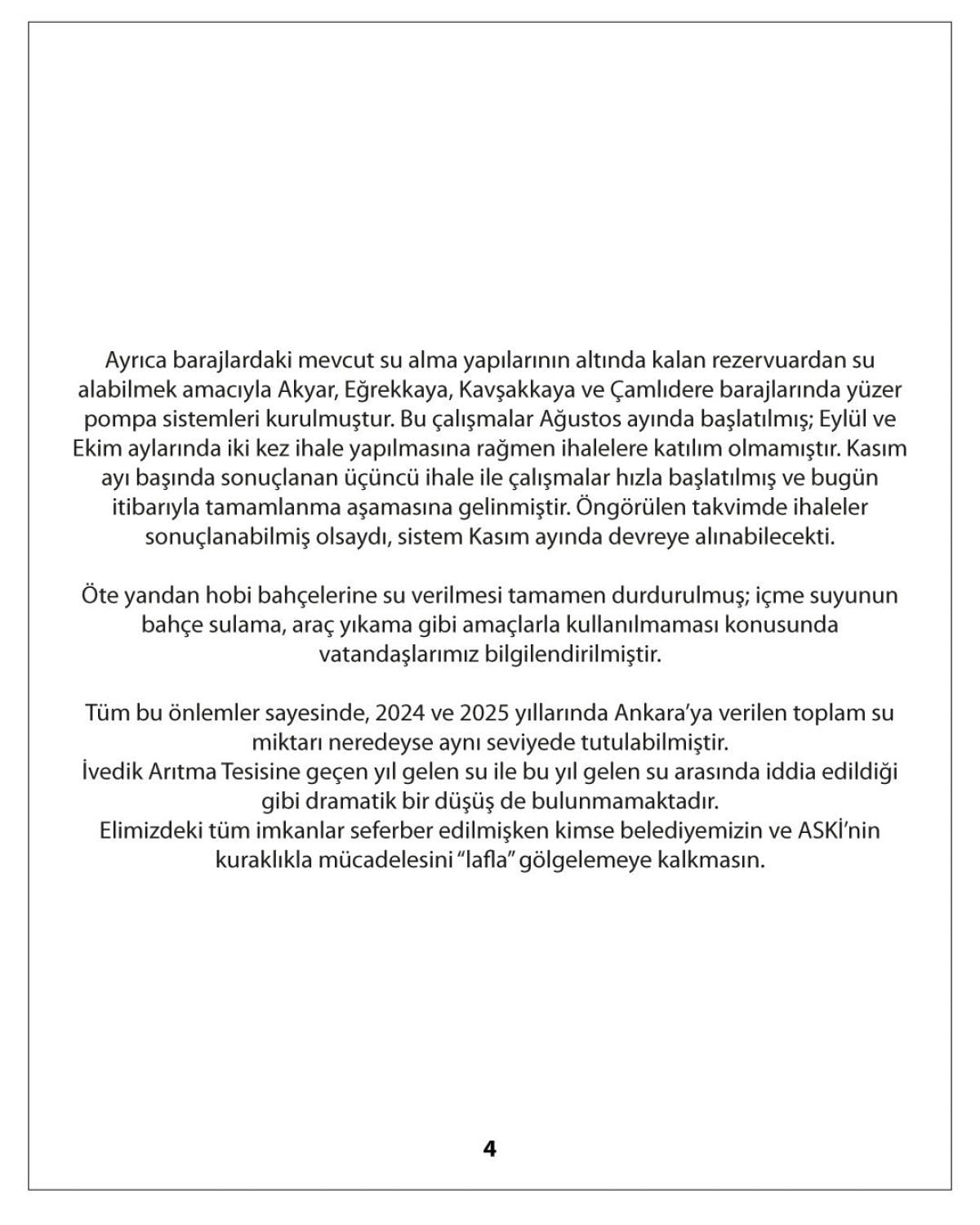 ankaradaki su kesintilerine belediyeden aciklama 1