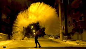 erzincanda havaya serpilen kaynar su yere dusmeden buz oldu LALaBScj