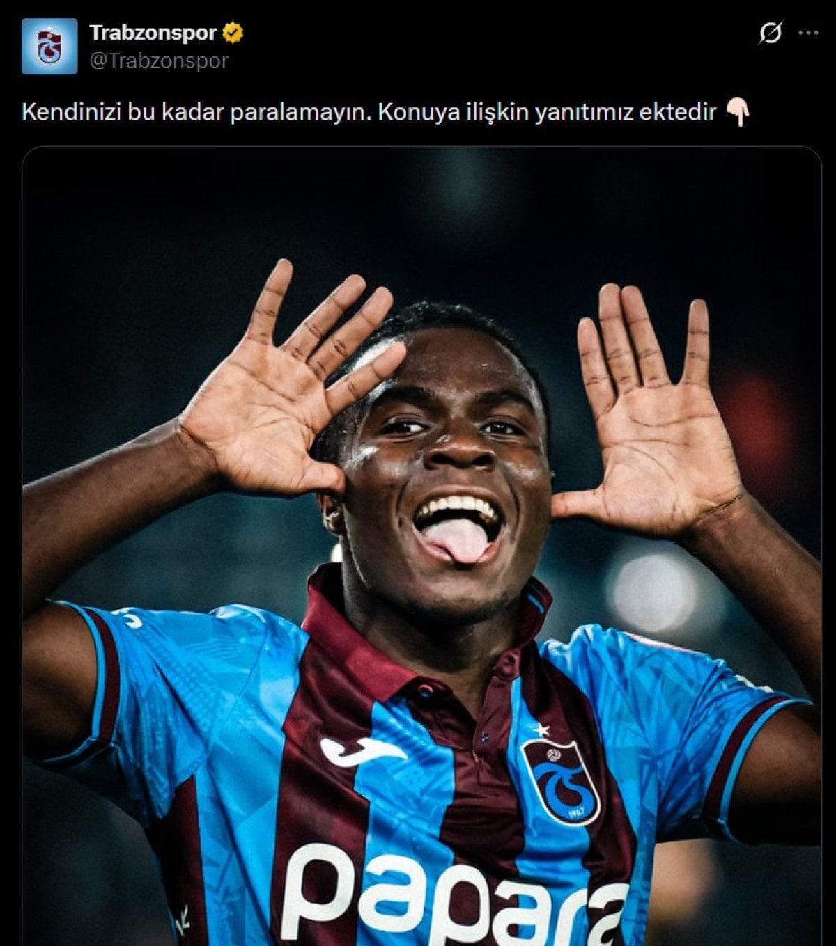 galatasaraya yanit verdiler trabzonspordan olay oulai paylasimi 1 sPg7shfj